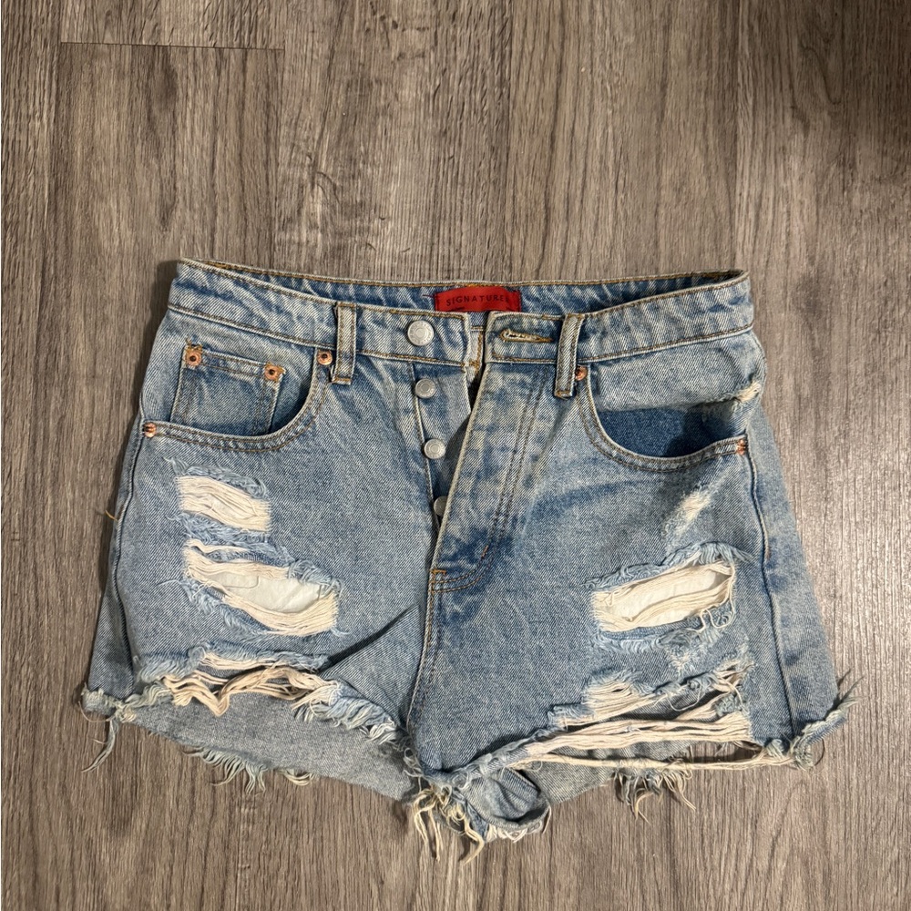 High Waisted Denim Shorts
